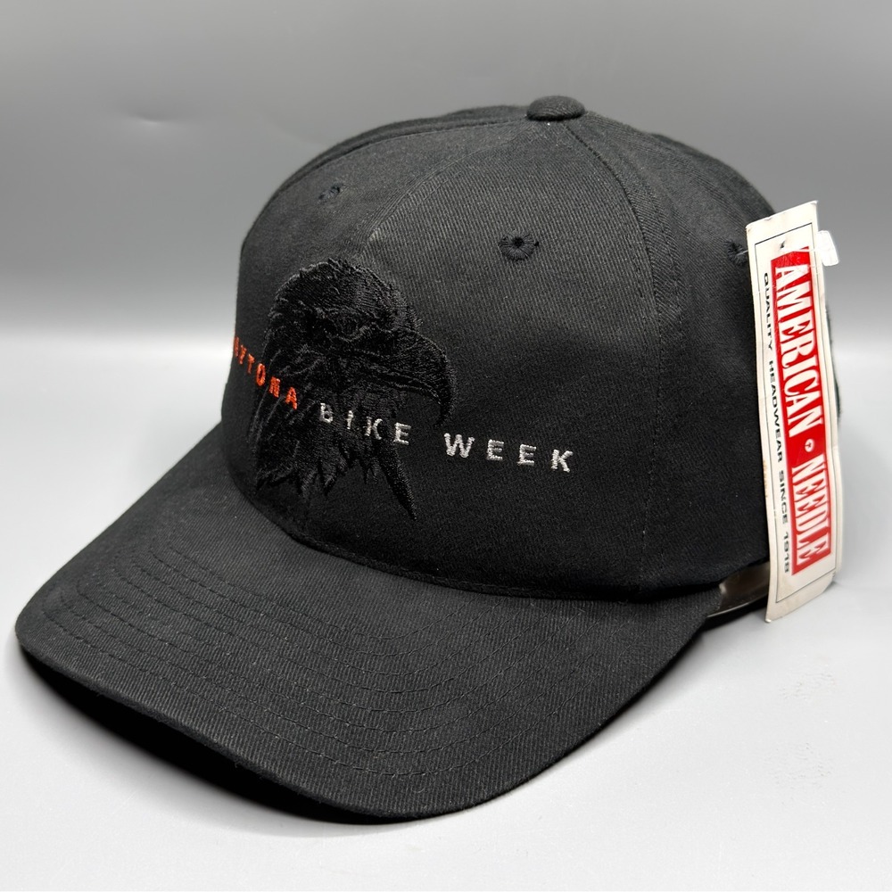 Daytona Bike Week Hat Cap American Needle 2000 Black Eagle Embroidered Snapback - Picture 3 of 10